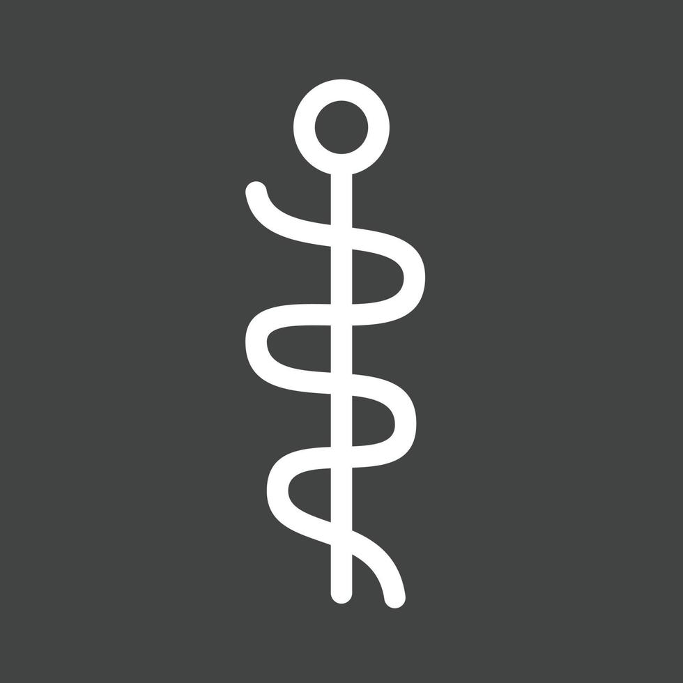 Medical Sign II Line Inverted Icon vector