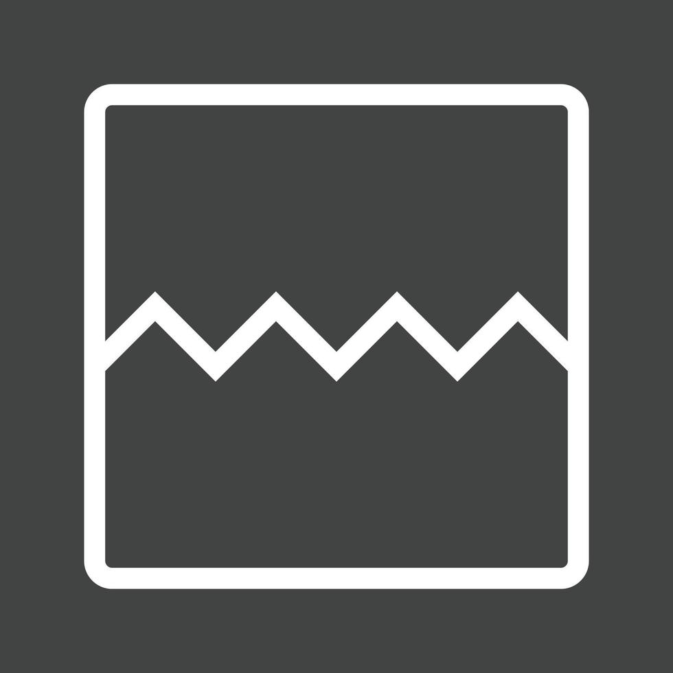 Broken Image Line Inverted Icon vector
