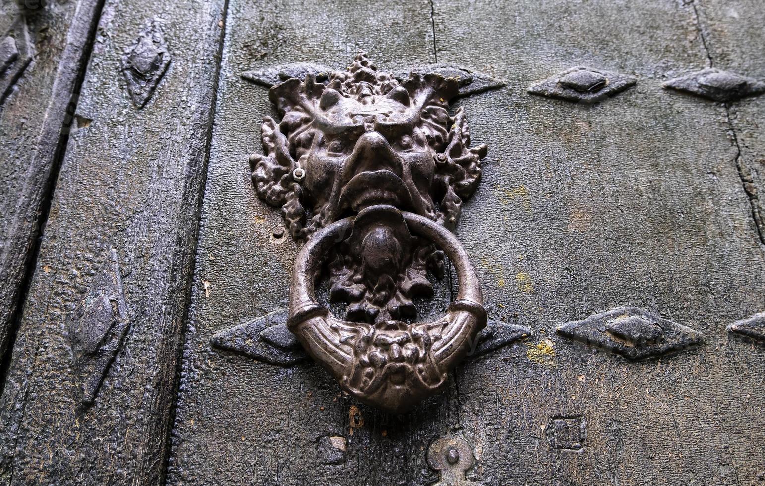 Golden door knocker photo