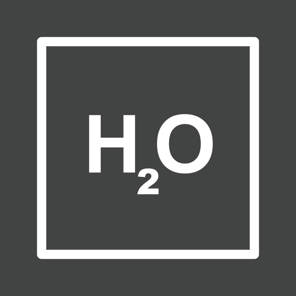 H2O Line Inverted Icon vector