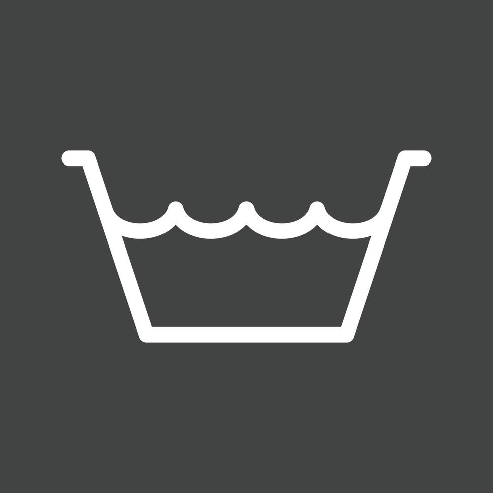 Water in Container Line Inverted Icon vector