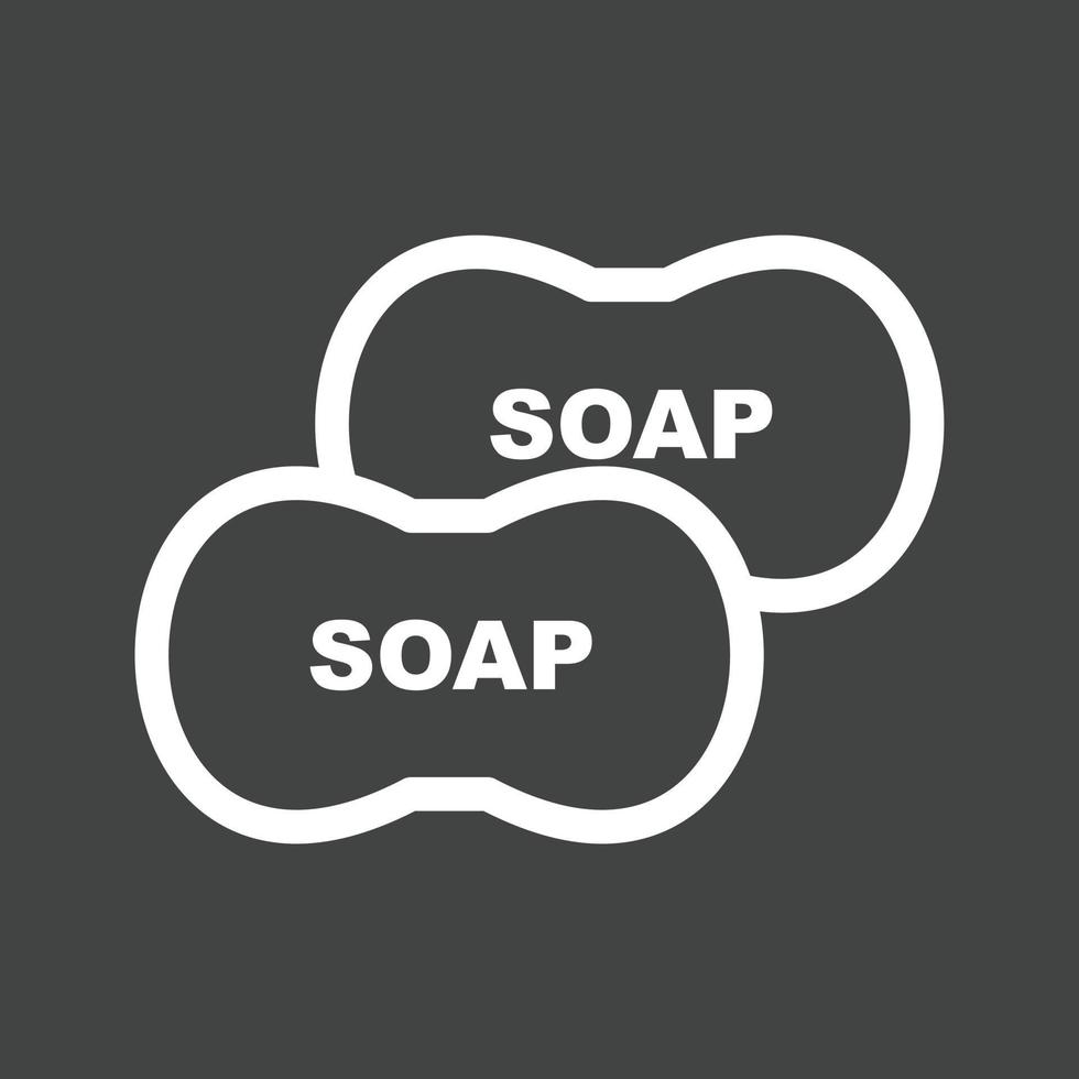 Soap Line Inverted Icon vector