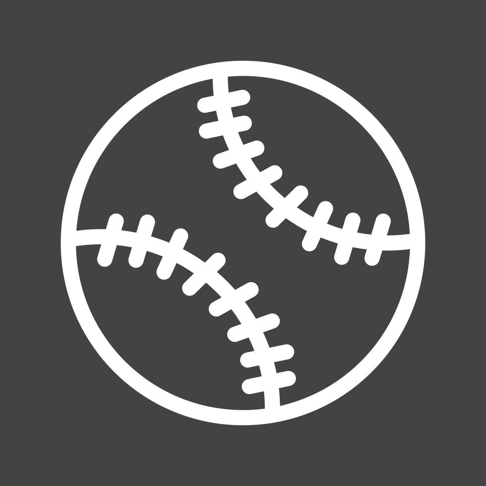 Soft Ball Line Inverted Icon vector