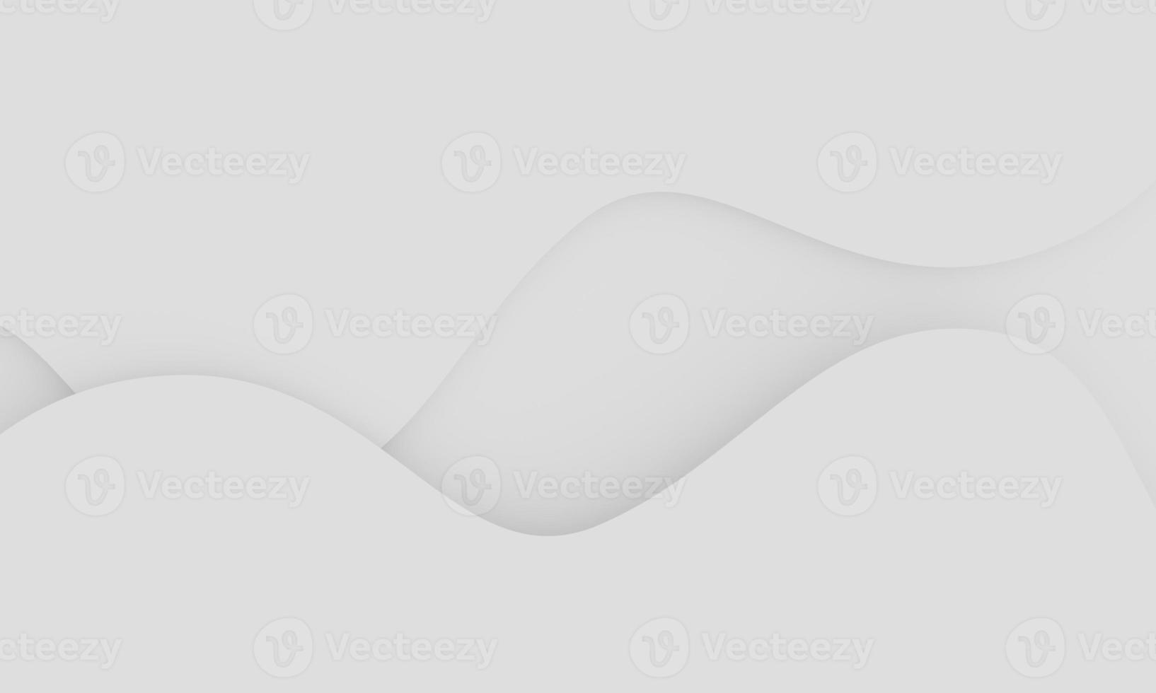 Minimalist clean copy space wavy white background in stacked layers. abstract background. 3d rendering. photo