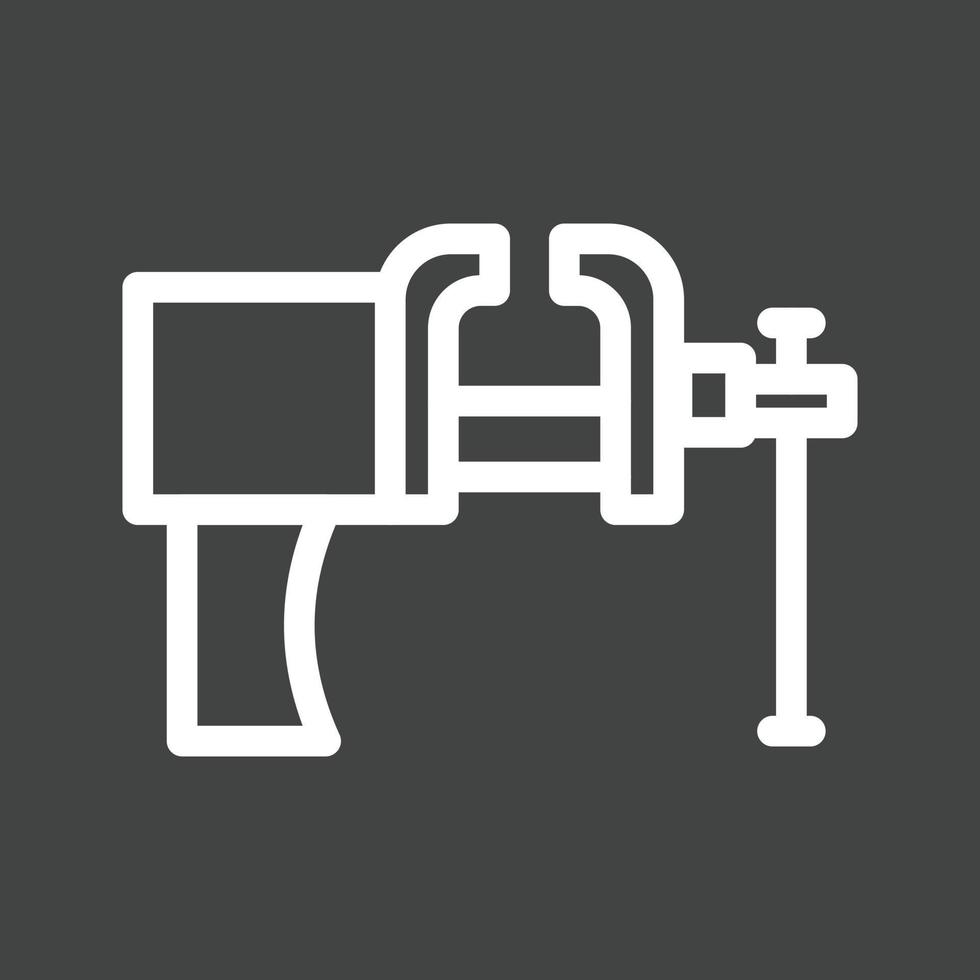 Vice Line Inverted Icon vector