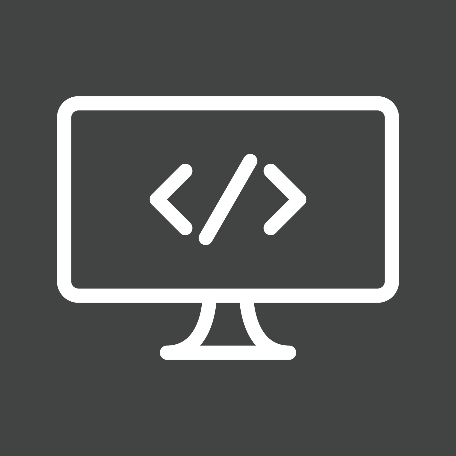 Programming Line Inverted Icon 11903359 Vector Art at Vecteezy