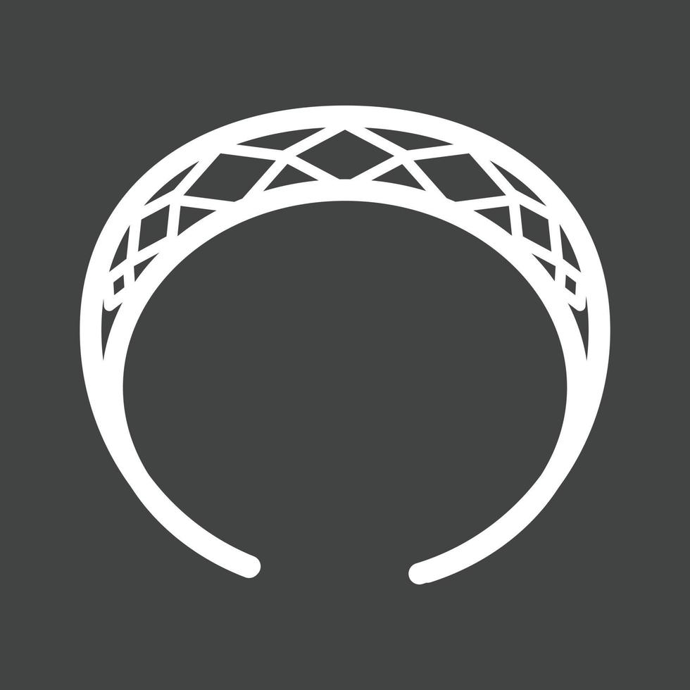 Hair Band Line Inverted Icon vector