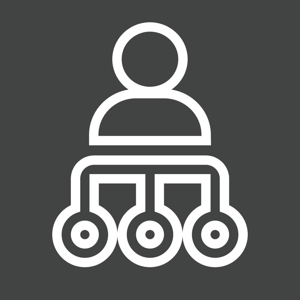 Manage Line Inverted Icon vector