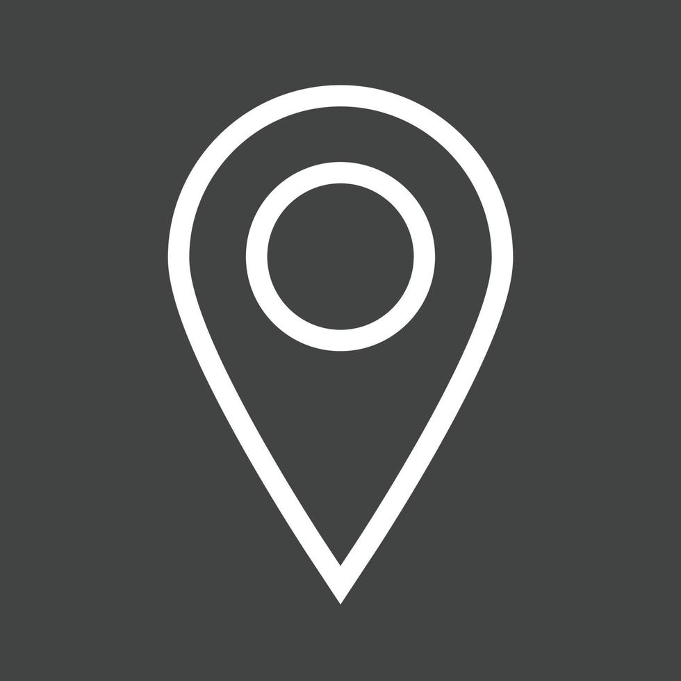 Marker I Line Inverted Icon vector