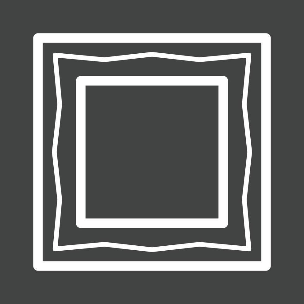 Frame II Line Inverted Icon vector