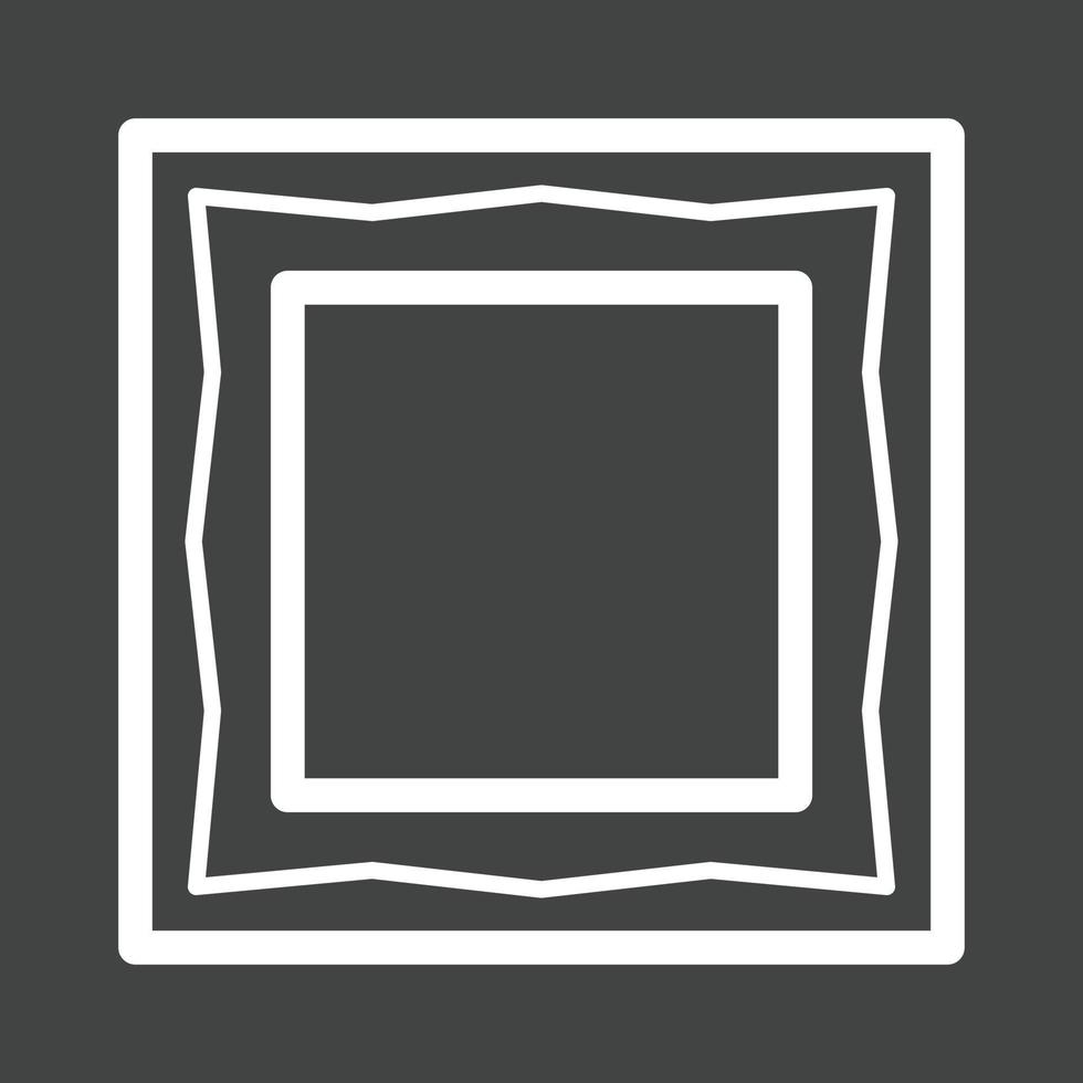 Frame II Line Inverted Icon vector