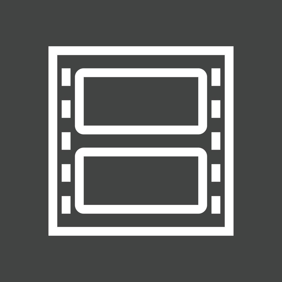 Video Line Inverted Icon vector