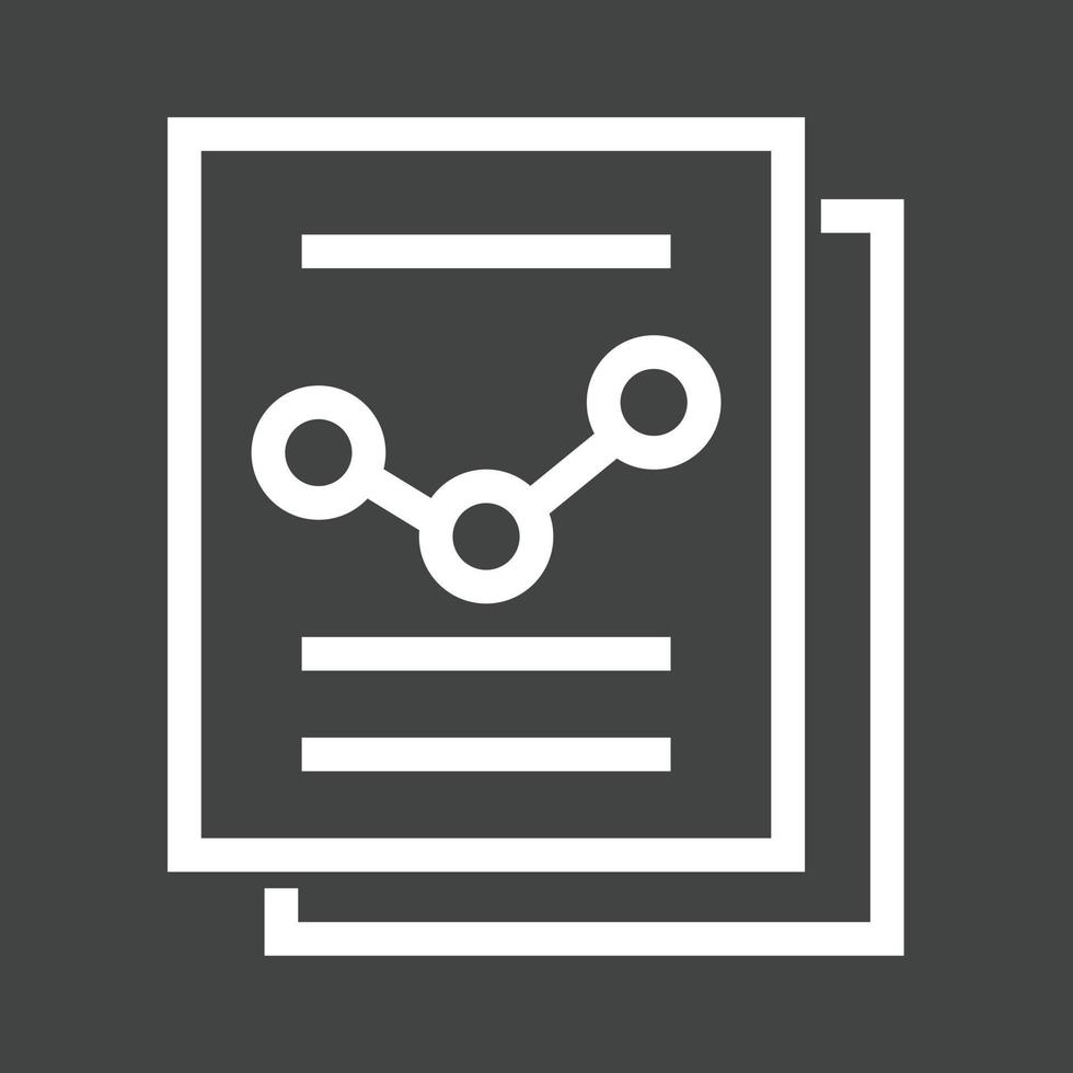 Reports Line Inverted Icon vector