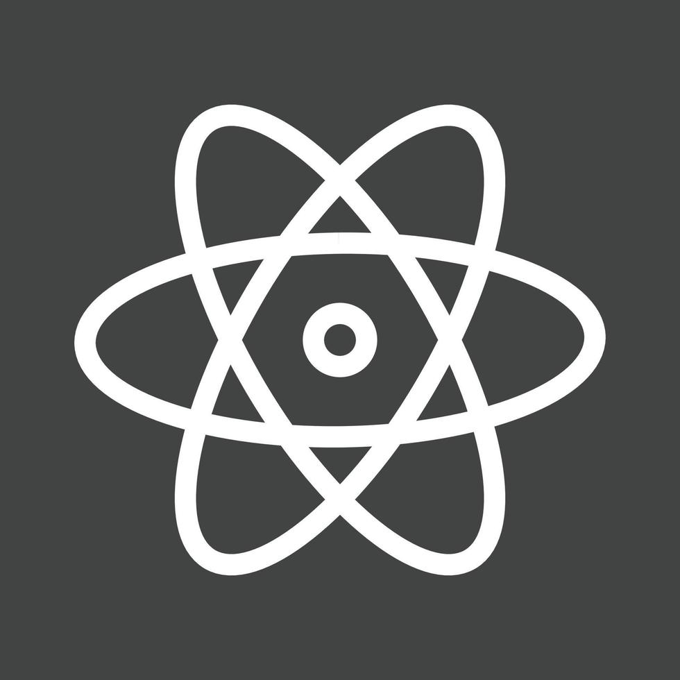 Science Line Inverted Icon vector