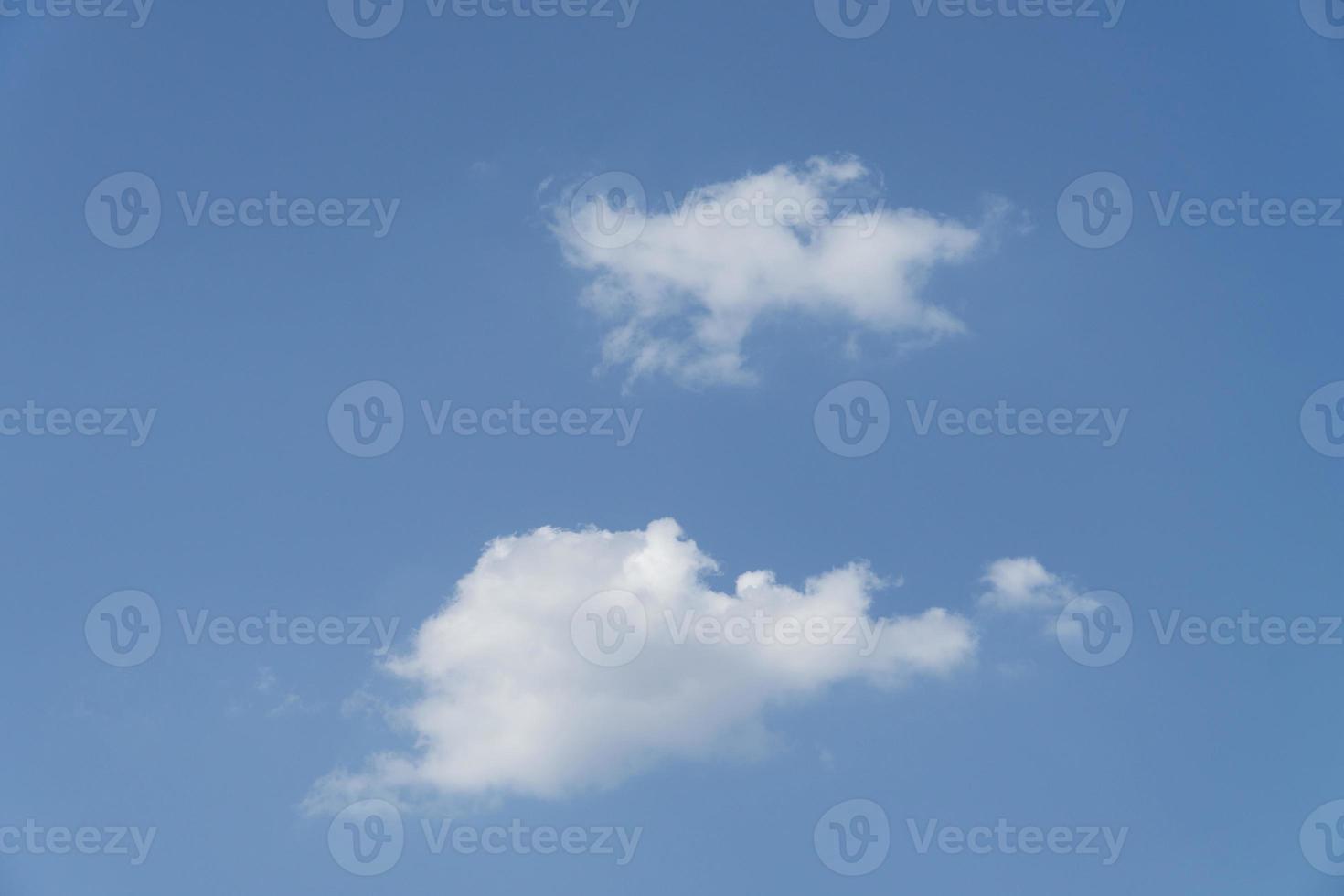 White clouds in the blue sky photo