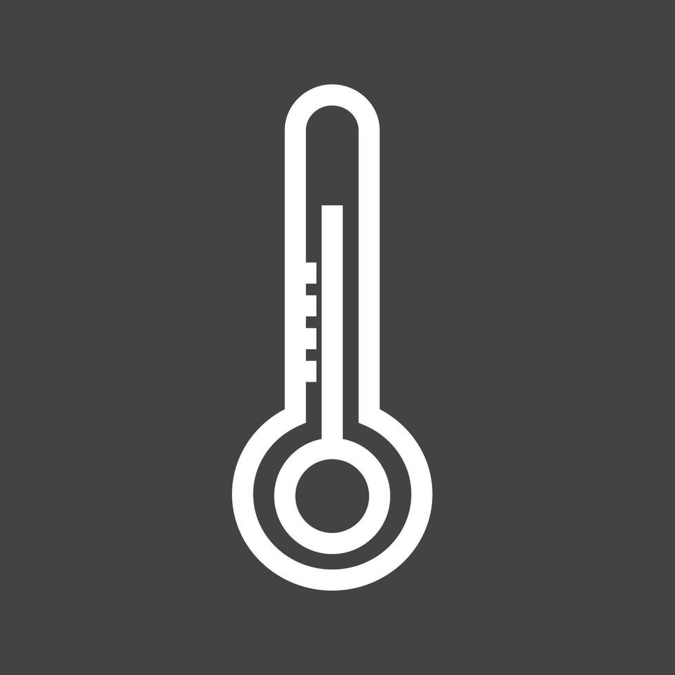 Temperature Check Line Inverted Icon vector