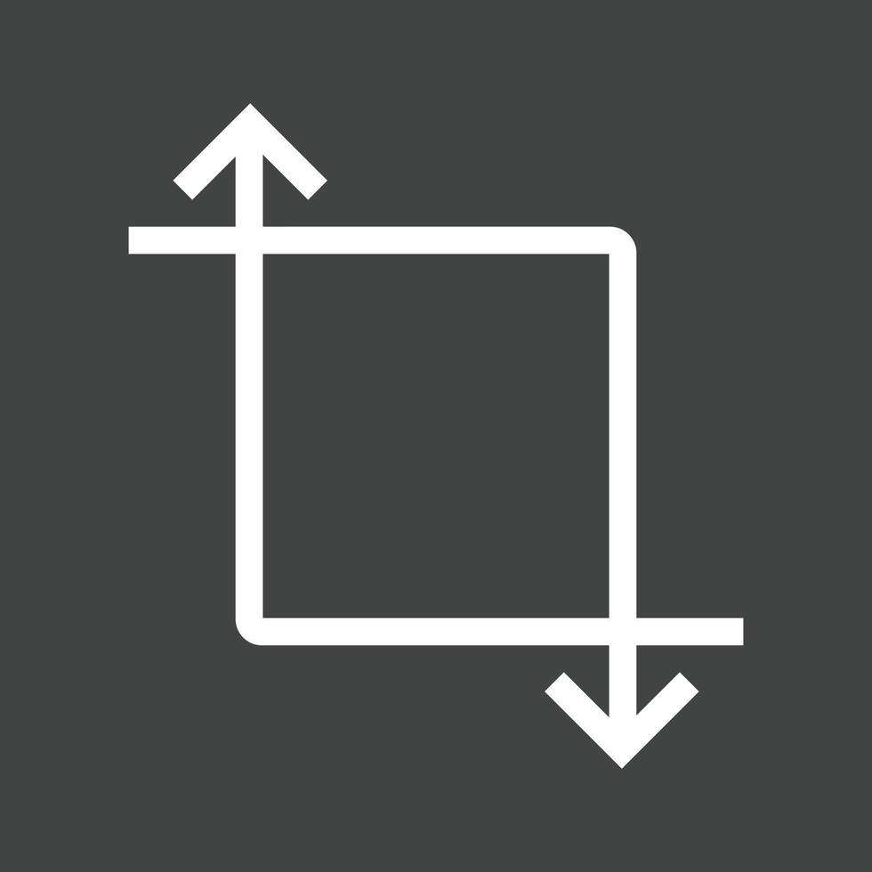 Transform Line Inverted Icon vector