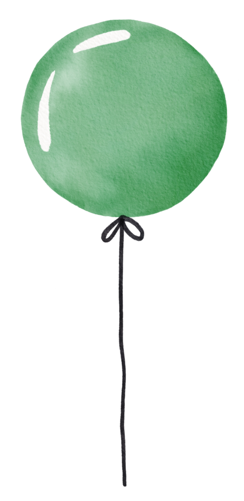 Watercolor Balloon for birthday png