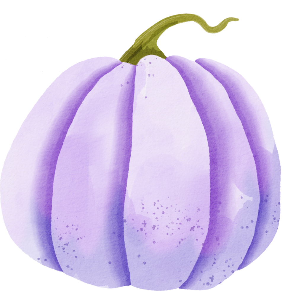 Watercolor pumpkin foe Halloween png