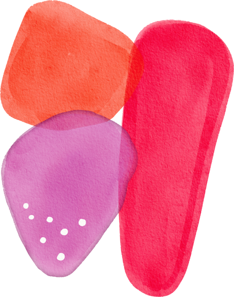 Watercolor Abstract painted png