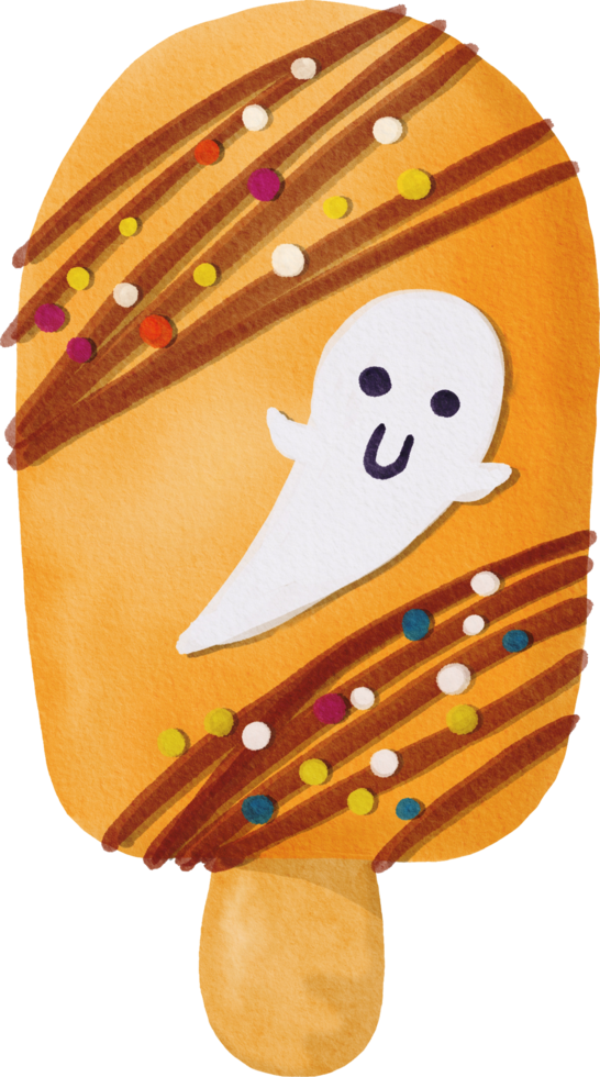 aquarelle de gâteau d'halloween png