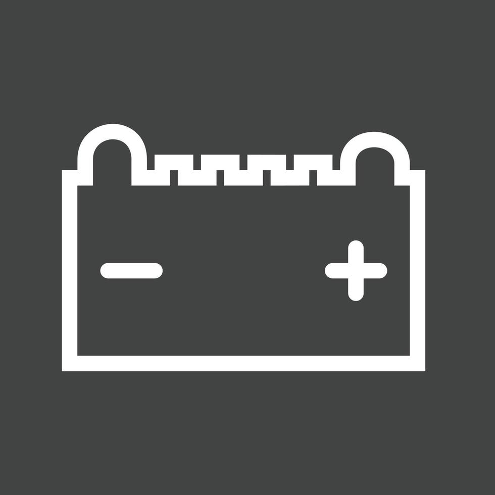 Battery Line Inverted Icon vector