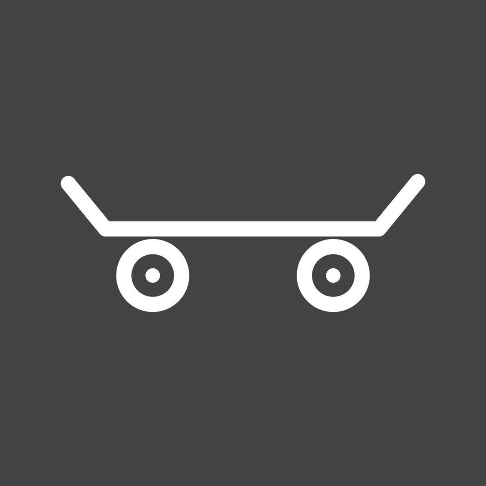 Skates Line Inverted Icon vector