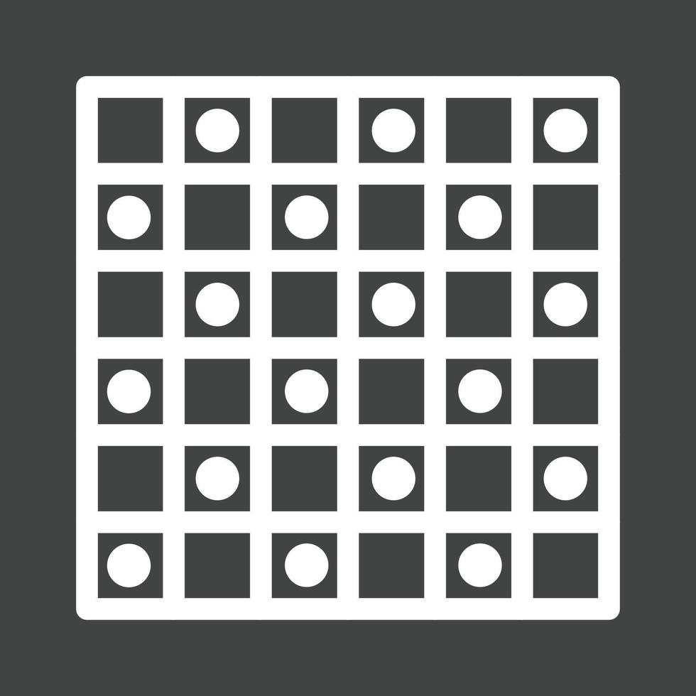 ChessBoard Line Inverted Icon vector