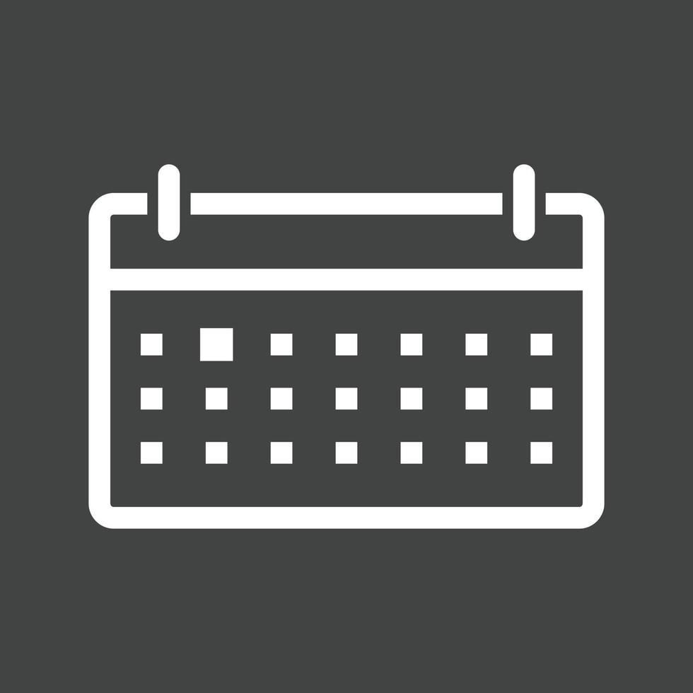 Scheduled Event Line Inverted Icon vector