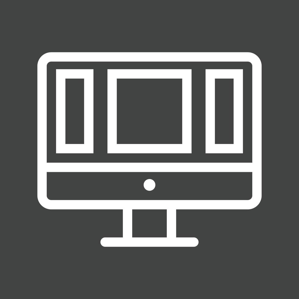 Web Application Line Inverted Icon vector