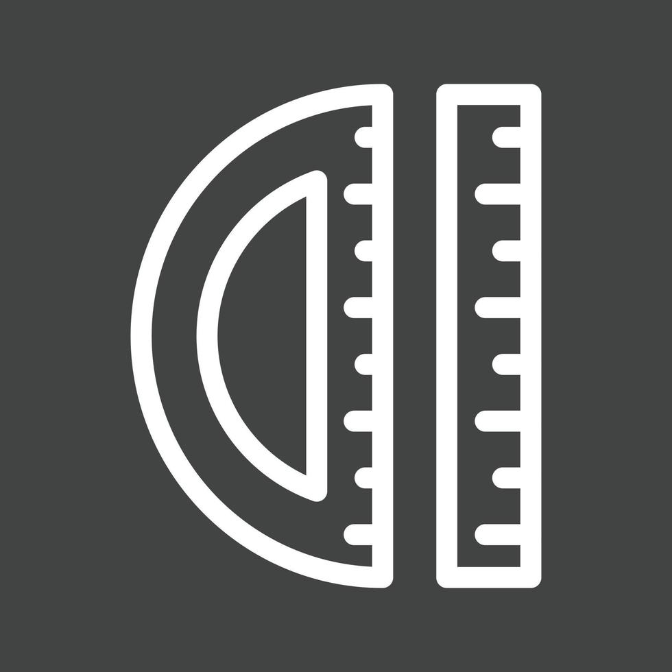 Geometry Tools I Line Inverted Icon vector