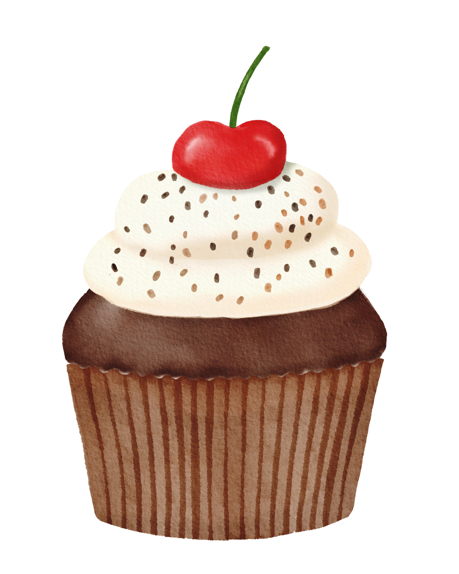 Aquarell-Schokoladen-Cupcake 11905132 PNG Aquarell-Schokoladen-Cupcake 11905132 PNG
