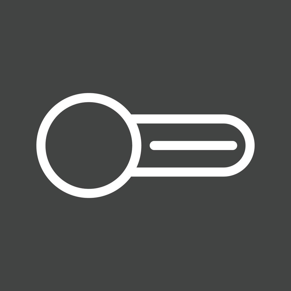 Switch Off Line Inverted Icon vector