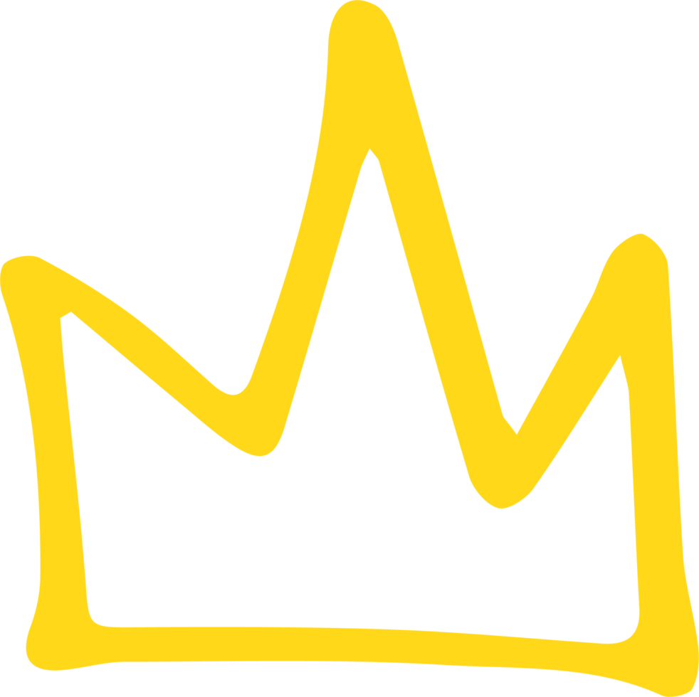 crown design illustration isolated on transparent background png