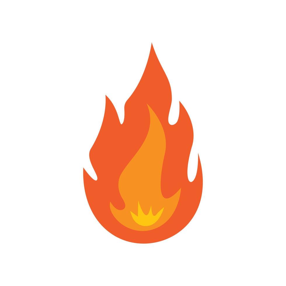 vector de logotipo de llama de fuego, concepto de logotipo de petróleo, gas y energía