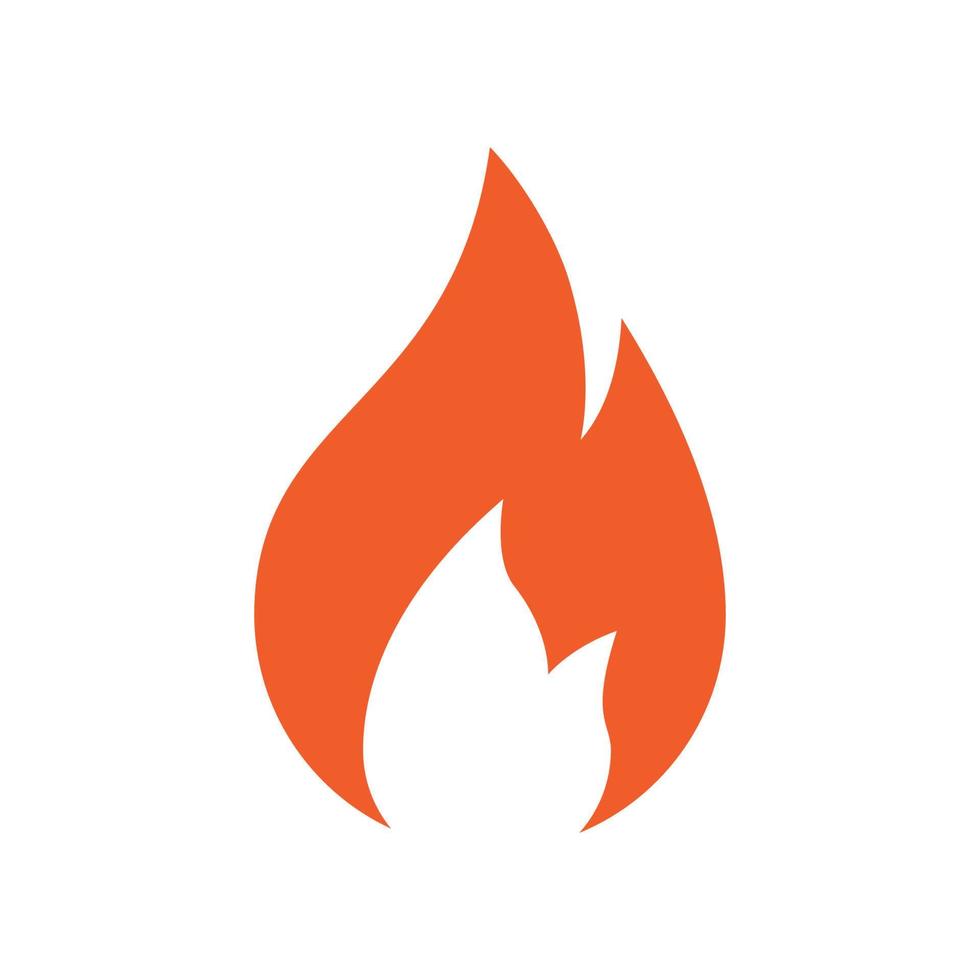 vector de logotipo de llama de fuego, concepto de logotipo de petróleo, gas y energía