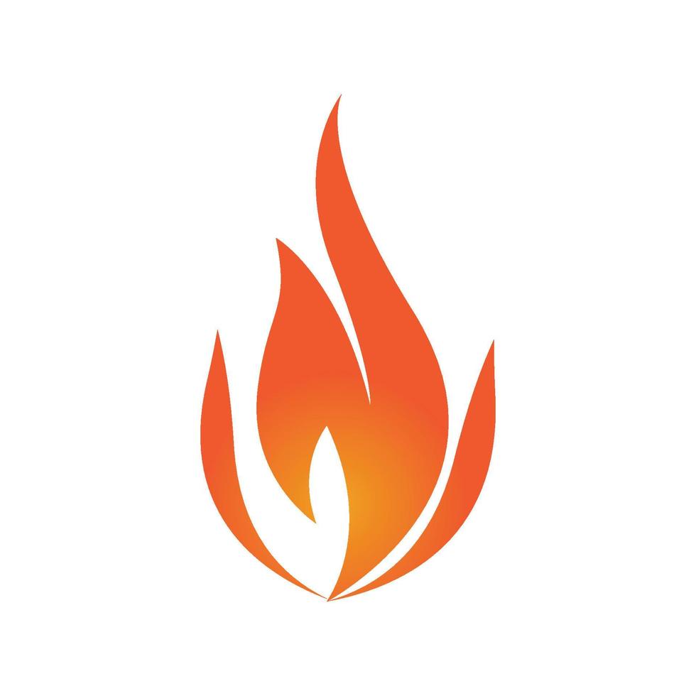 vector de logotipo de llama de fuego, concepto de logotipo de petróleo, gas y energía