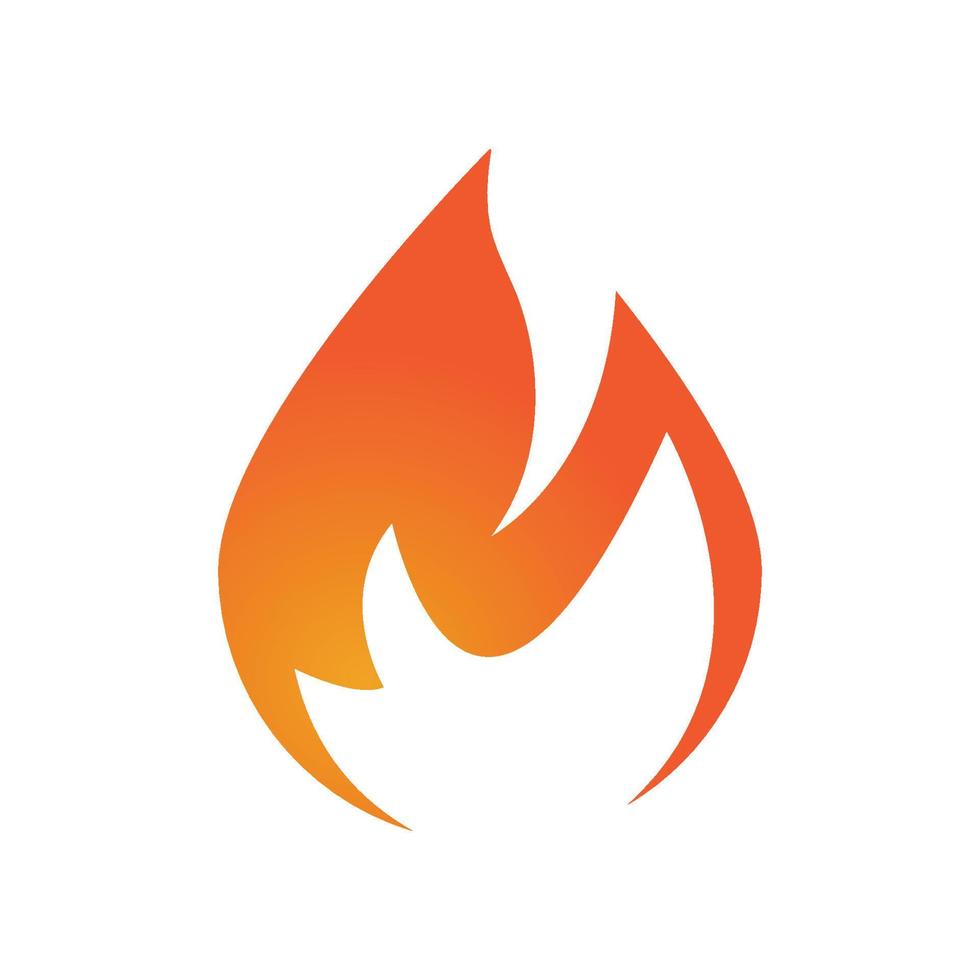 vector de logotipo de llama de fuego, concepto de logotipo de petróleo, gas y energía