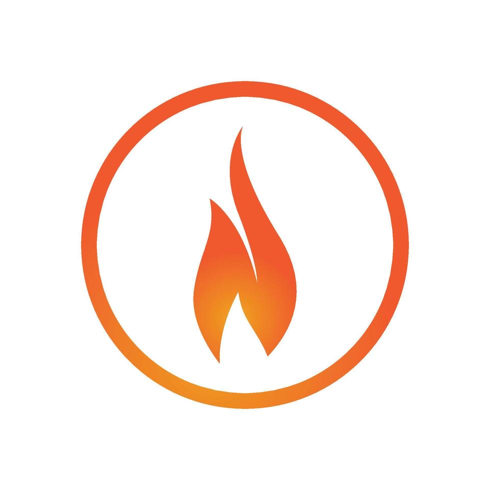 vector de logotipo de llama de fuego, concepto de logotipo de petróleo, gas y energía