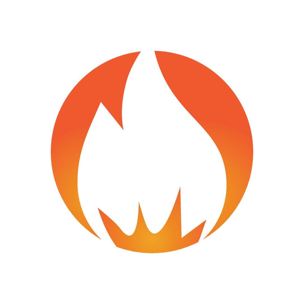 vector de logotipo de llama de fuego, concepto de logotipo de petróleo, gas y energía