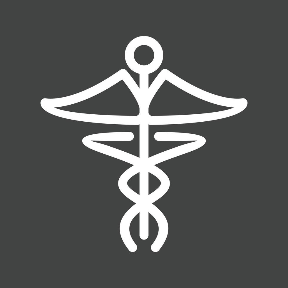 Health Care Line Inverted Icon vector