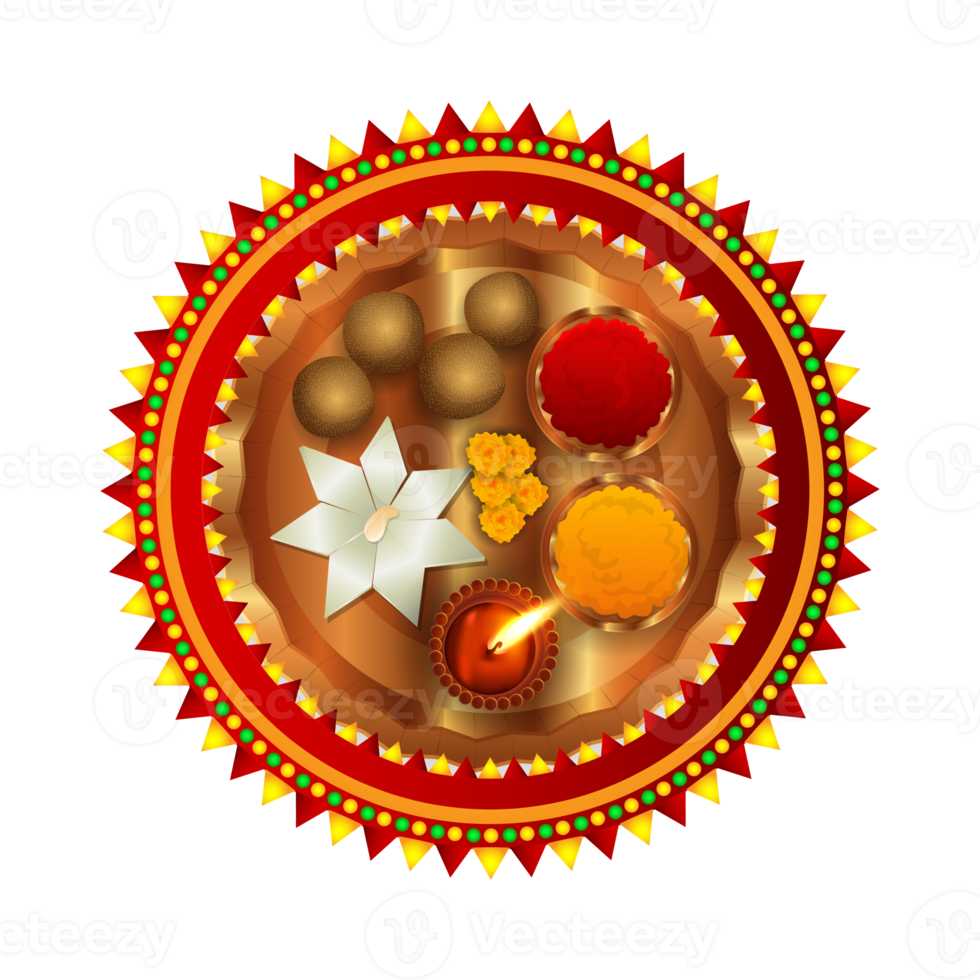 puja thali creativo png