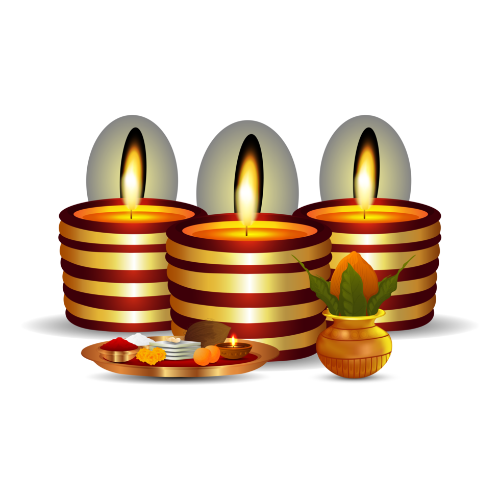 diwali diya och bomba png