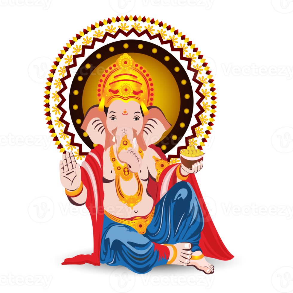 Happy ganesh chaturthi indian festival celebration background png