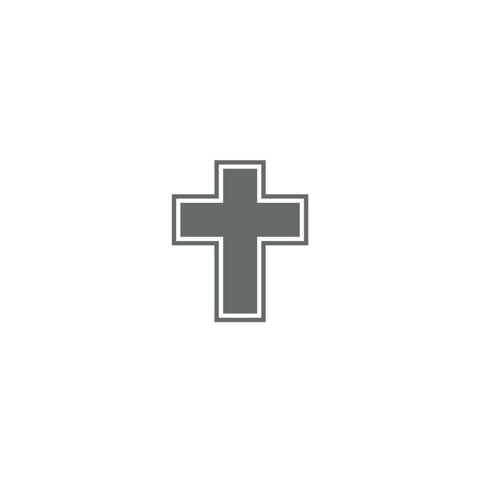 Cross logo or icon design vector