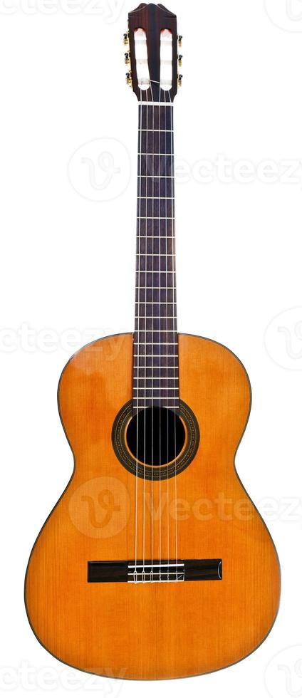 full view of classical acoustic guitar photo