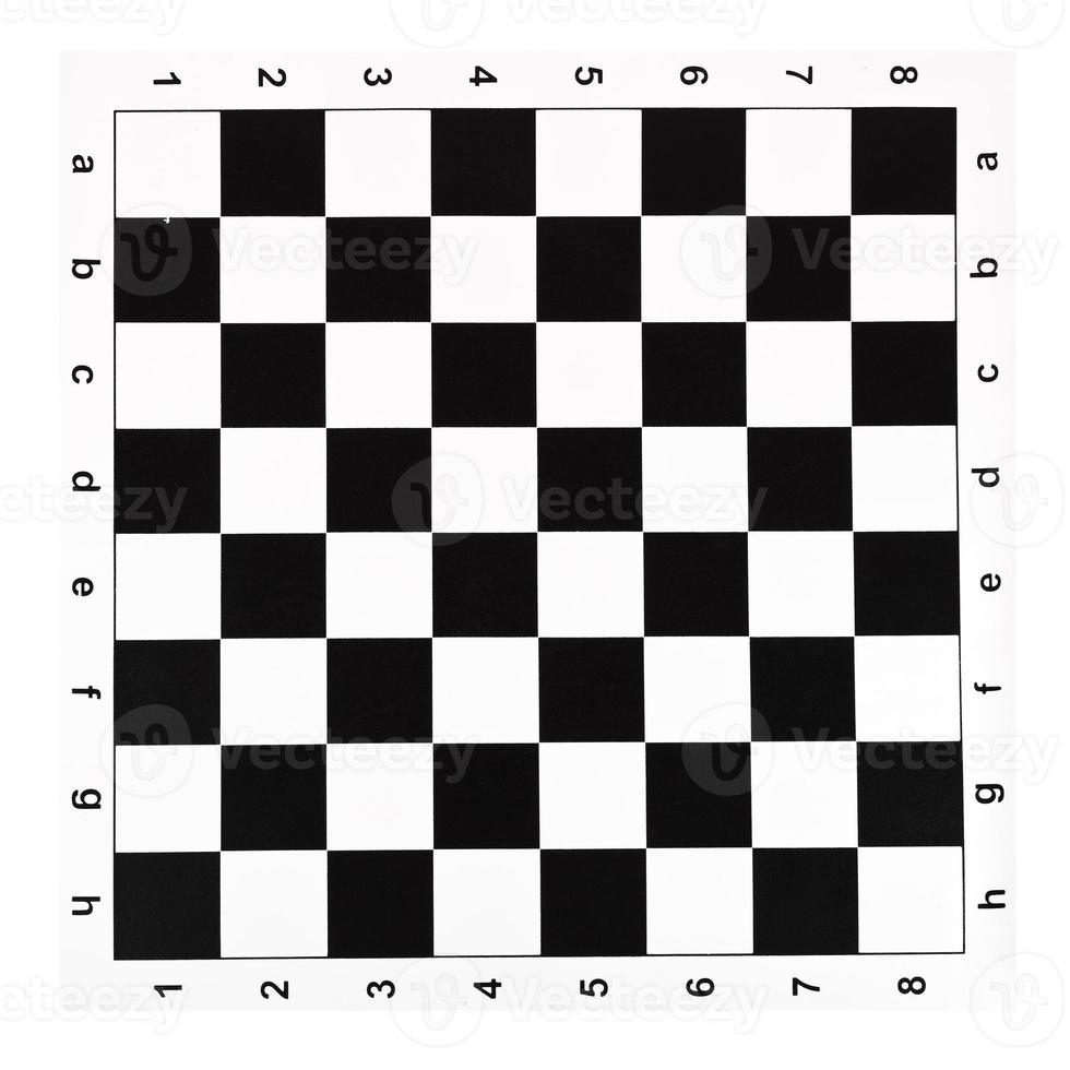 flat vinyl chessboard with black and white checks photo