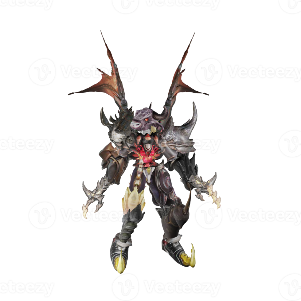 Monster character idle pose png