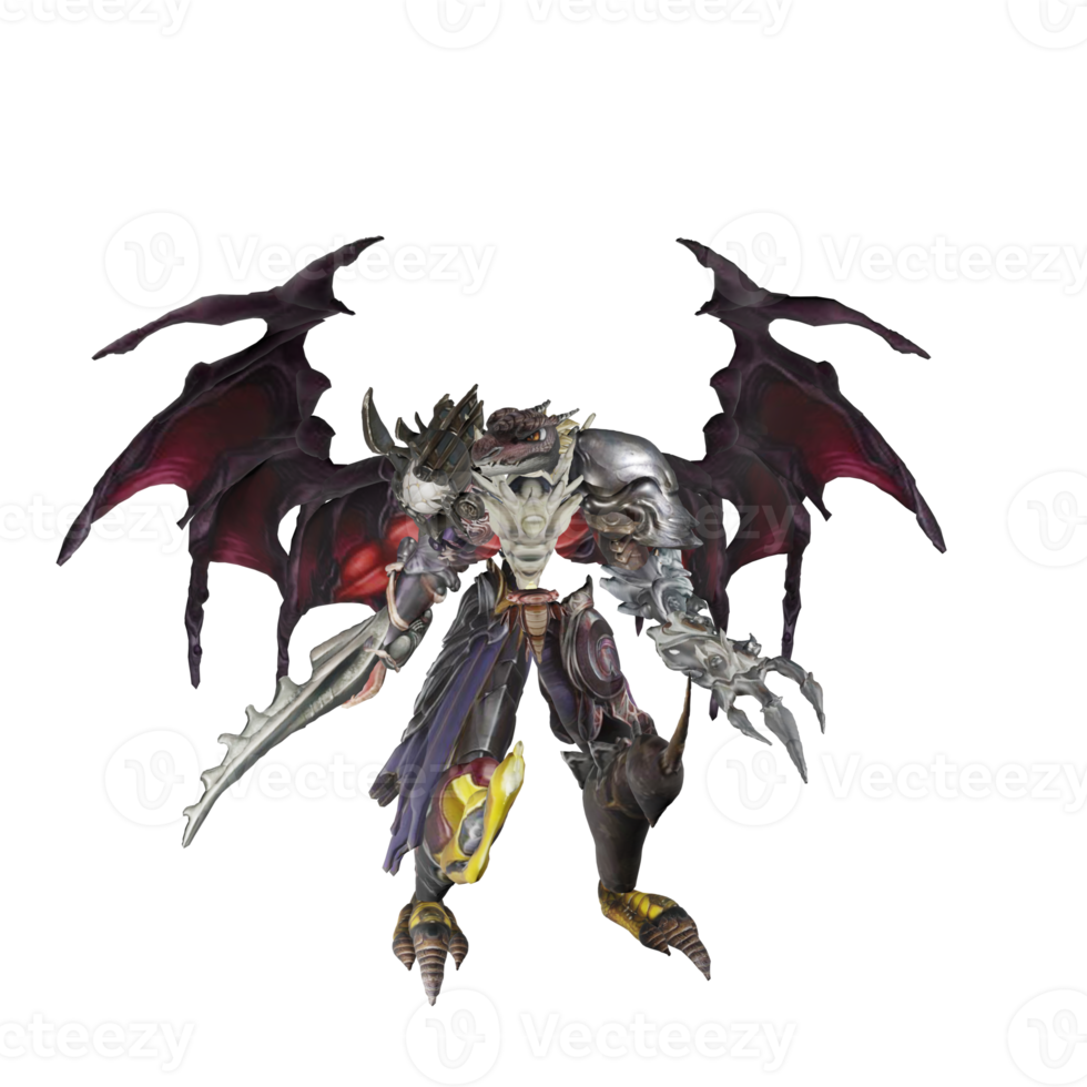 Monster character basic pose png