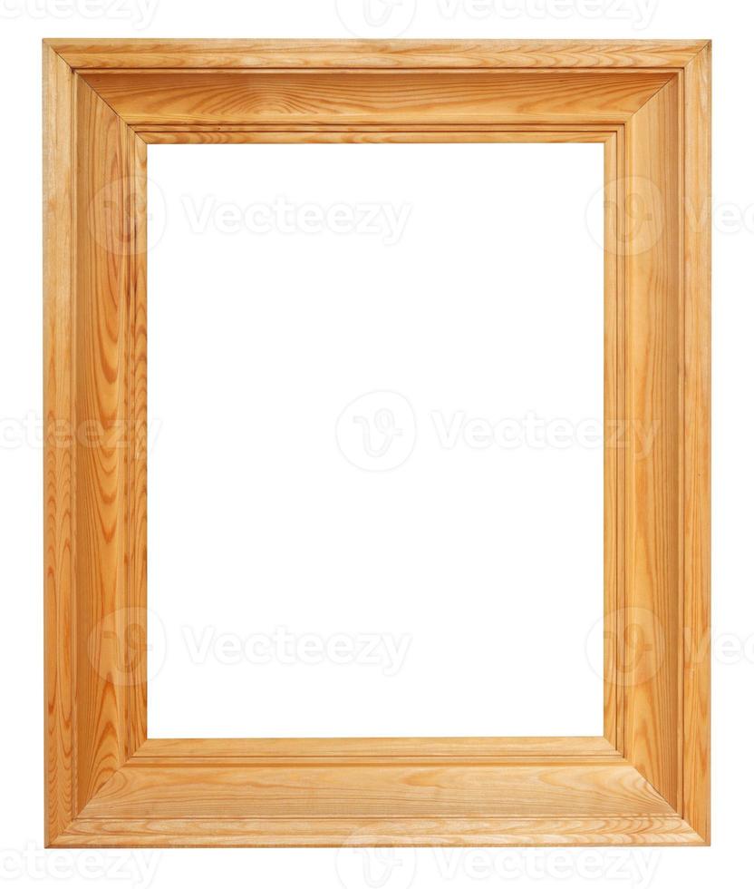 vertical simple wide brown wooden picture frame photo